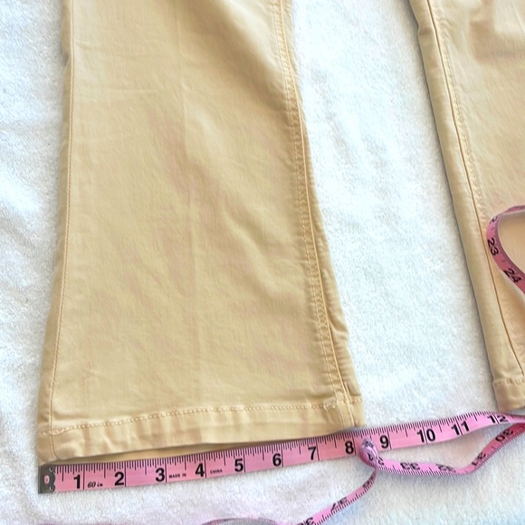 Massimo Dutti Cream Beige Tan Capri Cropped Pants Skinny Fit sz 4 Like New Cute - Picture 11 of 17